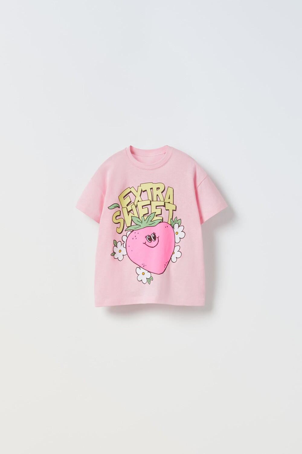 

Футболка с принтом Zara, розовый
