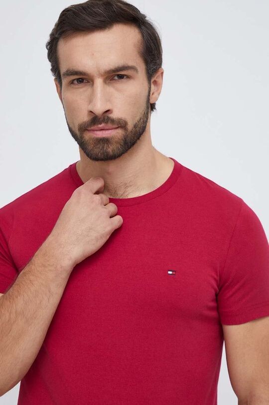 

Футболка Томми Хилфигера Tommy Hilfiger, бордовый, Красный