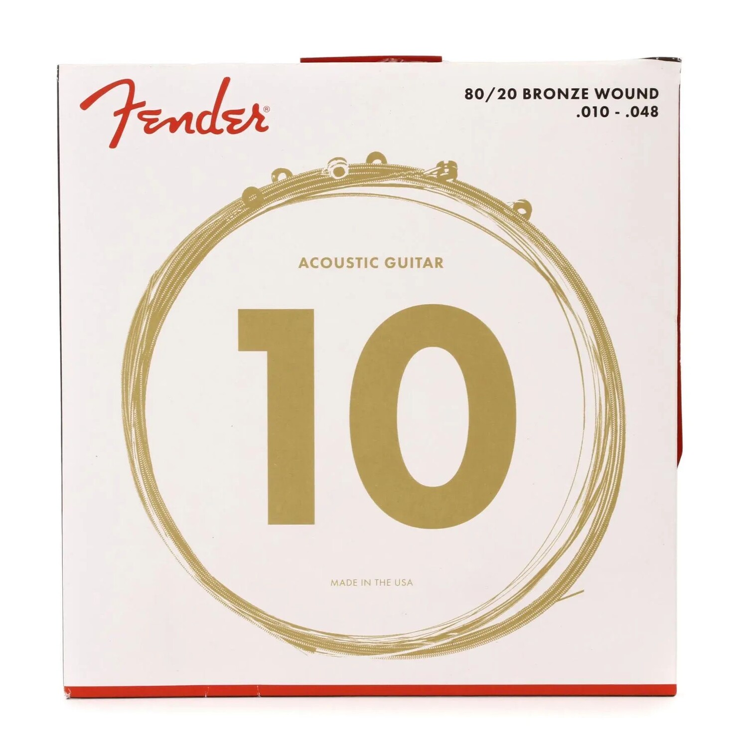 

Струны для акустической гитары Fender 70XL 80/20 бронзовые — .010-.048 сверхлегкие