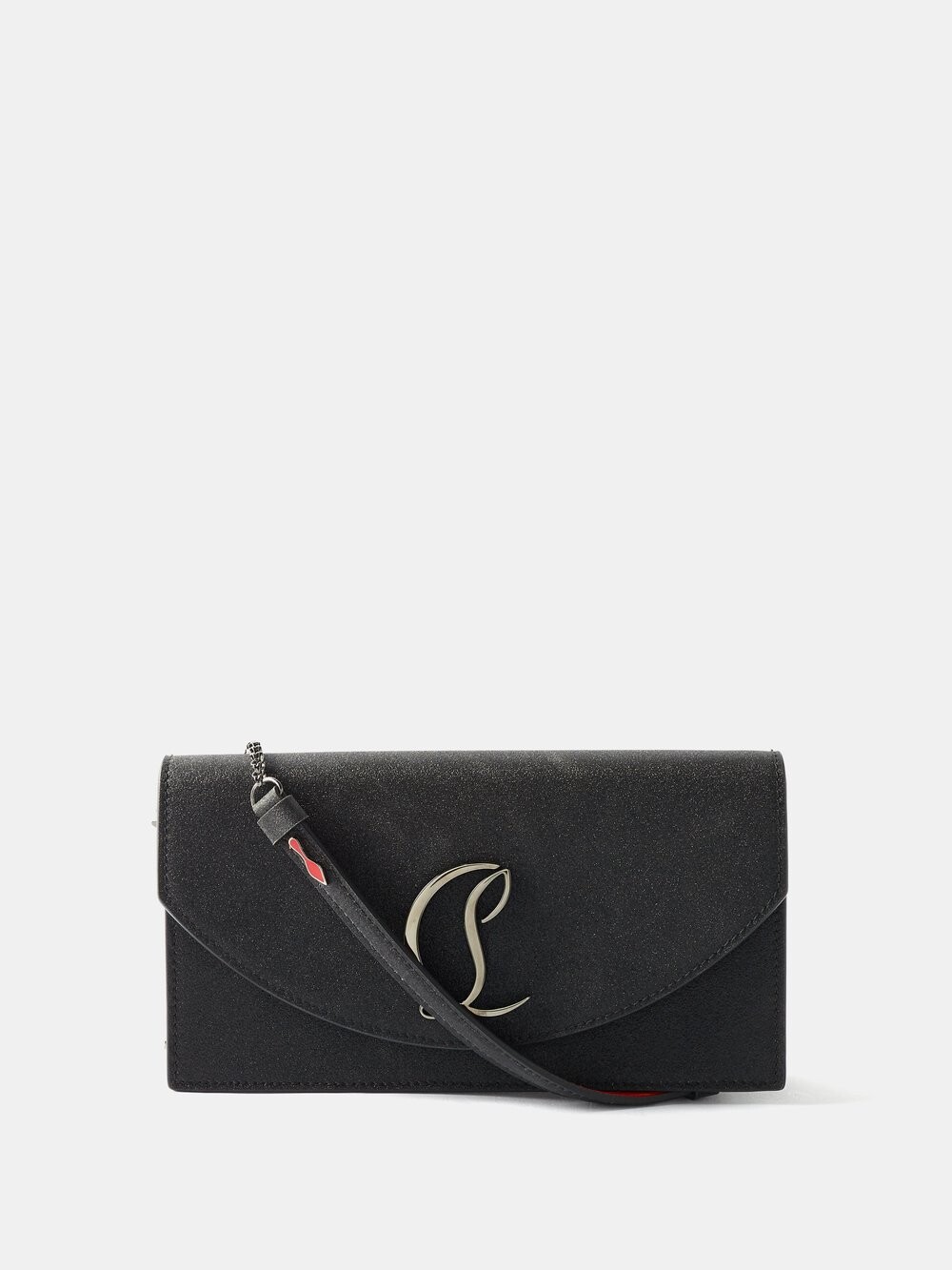 

Сумка через плечо loubi54 из блестящей кожи Christian Louboutin, черный