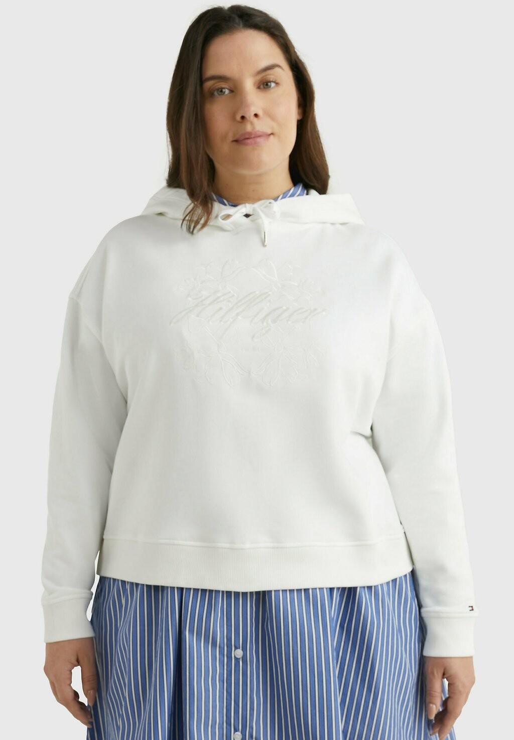 

Толстовка с капюшоном Tommy Hilfiger, молочный
