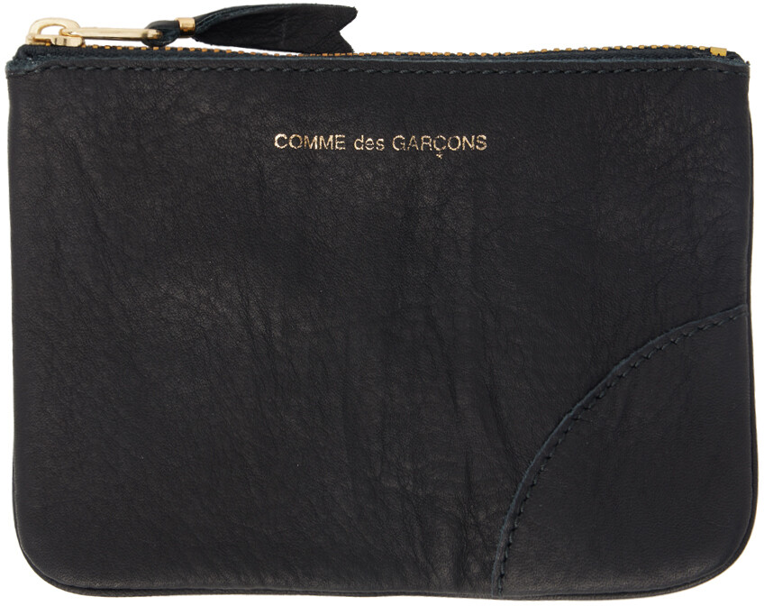 

Черный мытый кошелек на молнии Comme des Garçons