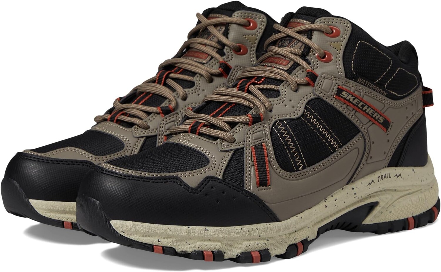 

Кроссовки SKECHERS Hillcrest Waterproof Hiker, цвет Natural/Black