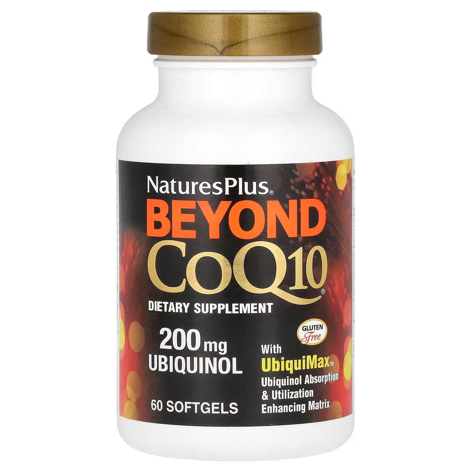 Пищевая добавка NaturesPlus Beyond CoQ10 200 мг, 60 мягких таблеток country life simply coq10 200 мг 60 растительных мягких таблеток