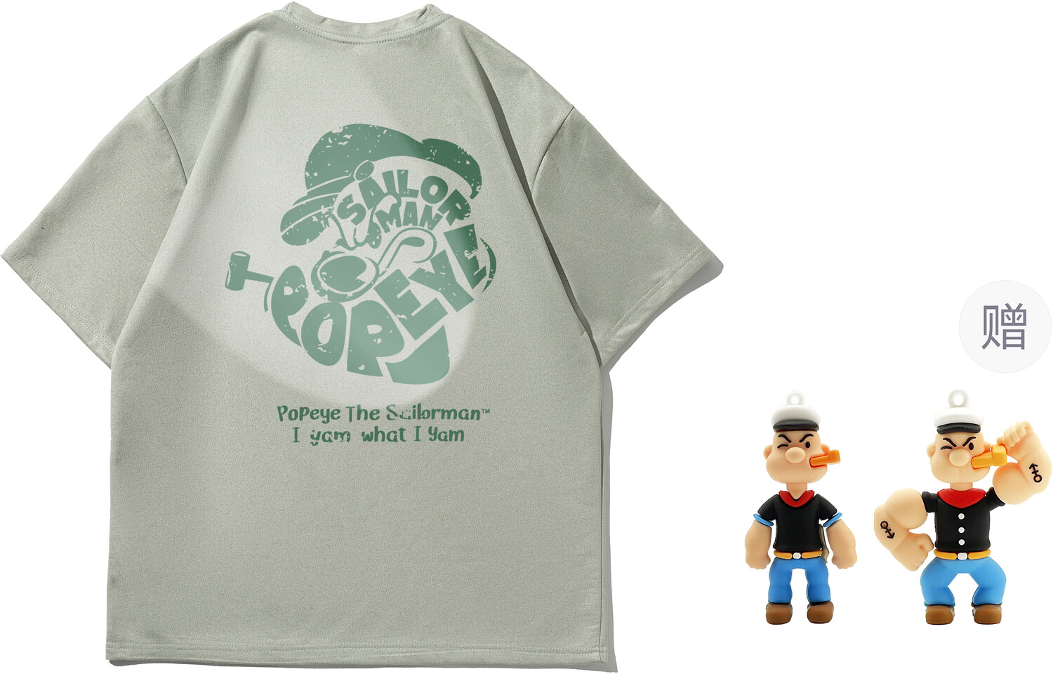 

Popeye/Футболка унисекс Popeye, Армейский зеленый [входит в подарочную коробку]