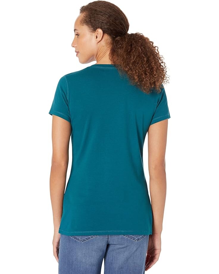 

Футболка U.S. POLO ASSN. Stretch V-Neck Tee, цвет Hudson Teal