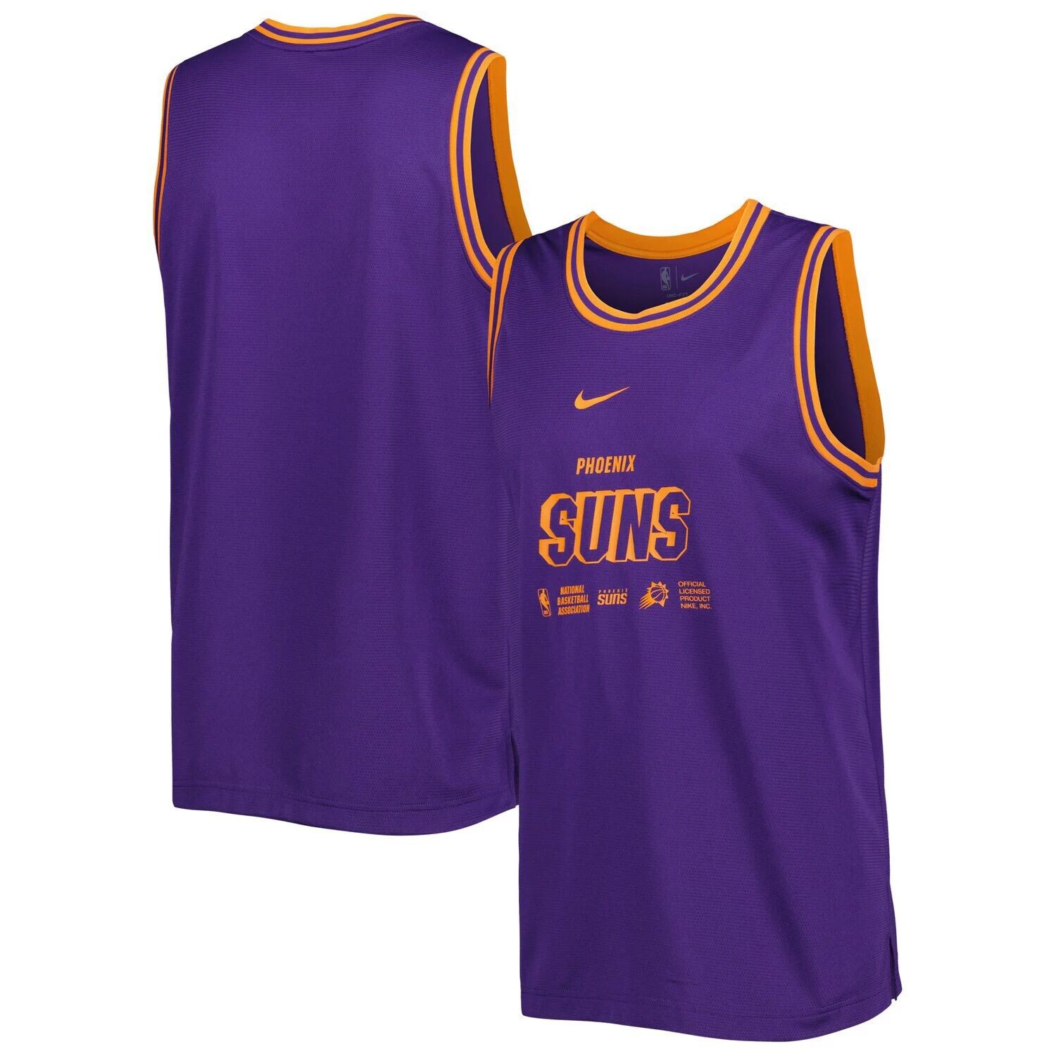 

Мужская фиолетовая майка Phoenix Suns Courtside DNA Performance Nike, Фиолетовый