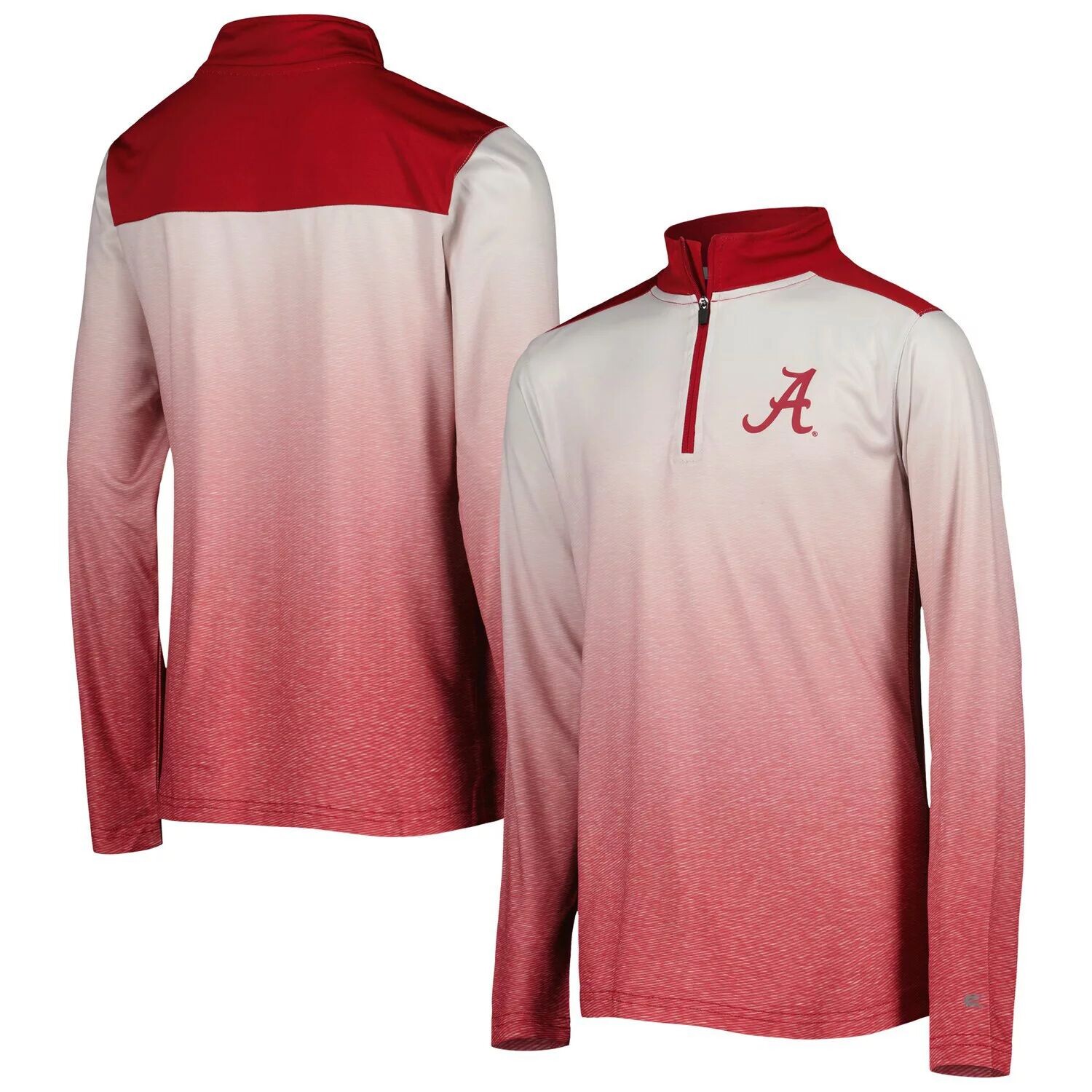 

Молодежная куртка Colosseum White/Crimson Alabama Crimson Tide Max с молнией четверти Colosseum