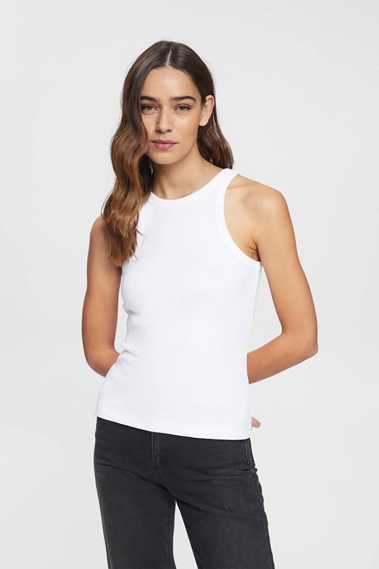 

Топ слим с четким рисунком Esprit, белый