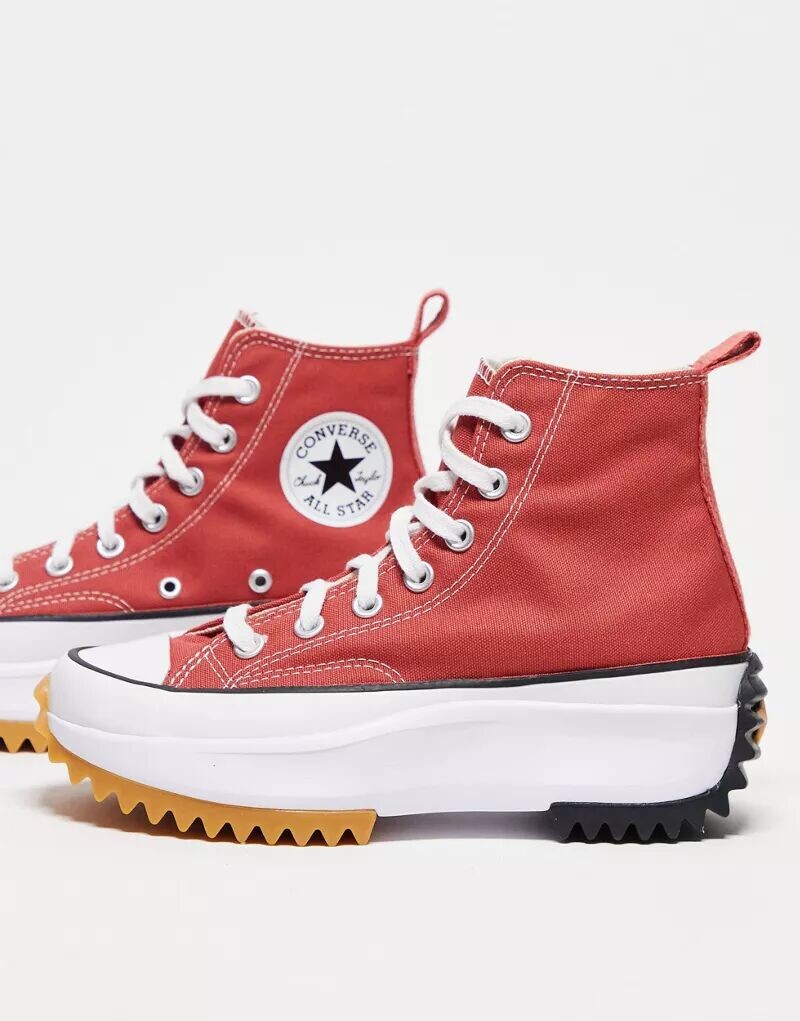 

Красные кроссовки Converse Run Star Hike Hi