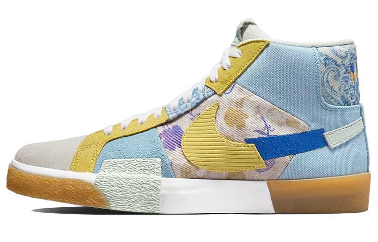 

Кроссовки Nike SB Zoom Blazer Mid Premium Paisley для скейтбординга, голубой