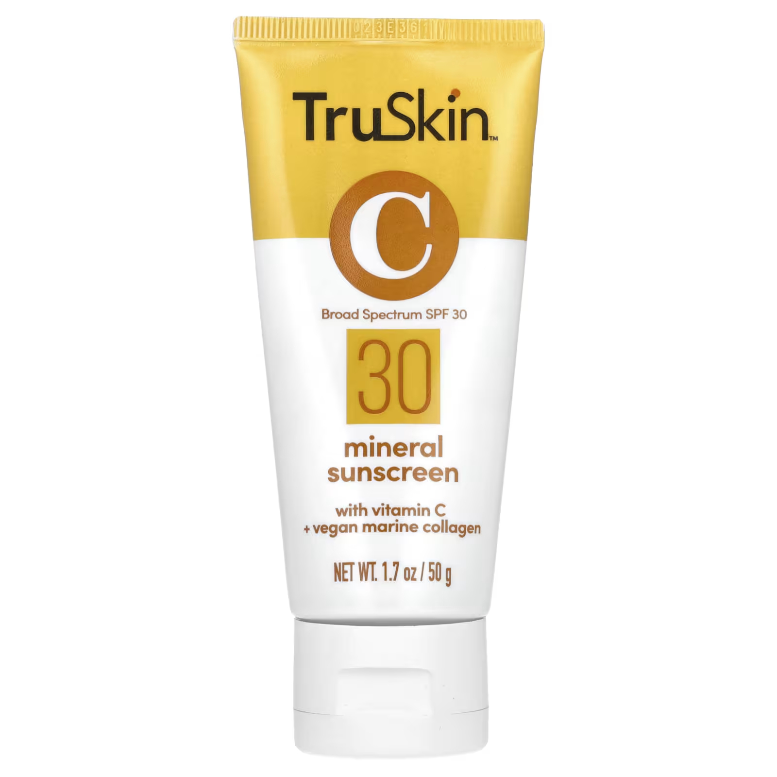 Солнцезащитный крем TruSkin SPF 30 с витамином С и веганским морским коллагеном, 50 г