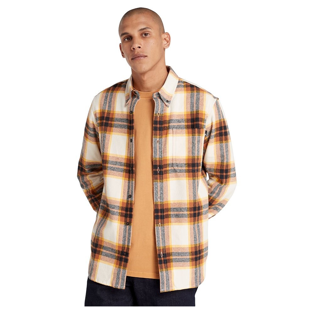 

Рубашка с длинным рукавом Timberland Heavy Flannel Plaid, бежевый