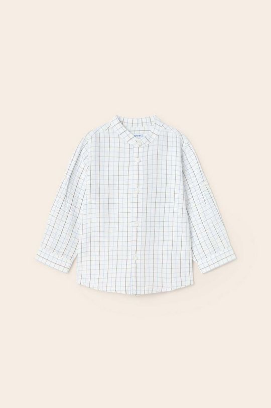 Рубашка с добавлением льна для ребенка Mayoral, синий