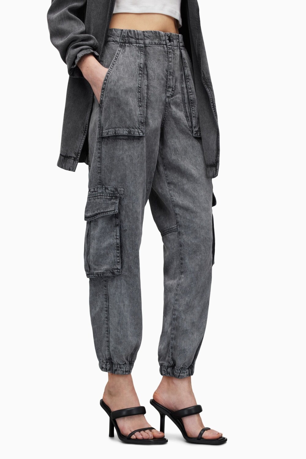 

Джинсовые брюки Allsaints Frieda All Saints, серый