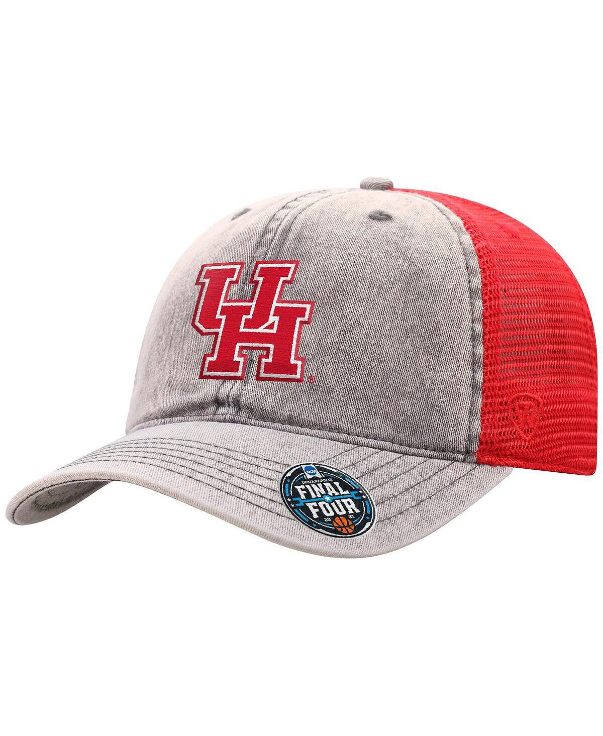 

Мужская серая мужская регулируемая шляпа Houston Cougars 2021 NCAA по баскетболу March Madness Final Four Bound Kimmer Top of the World