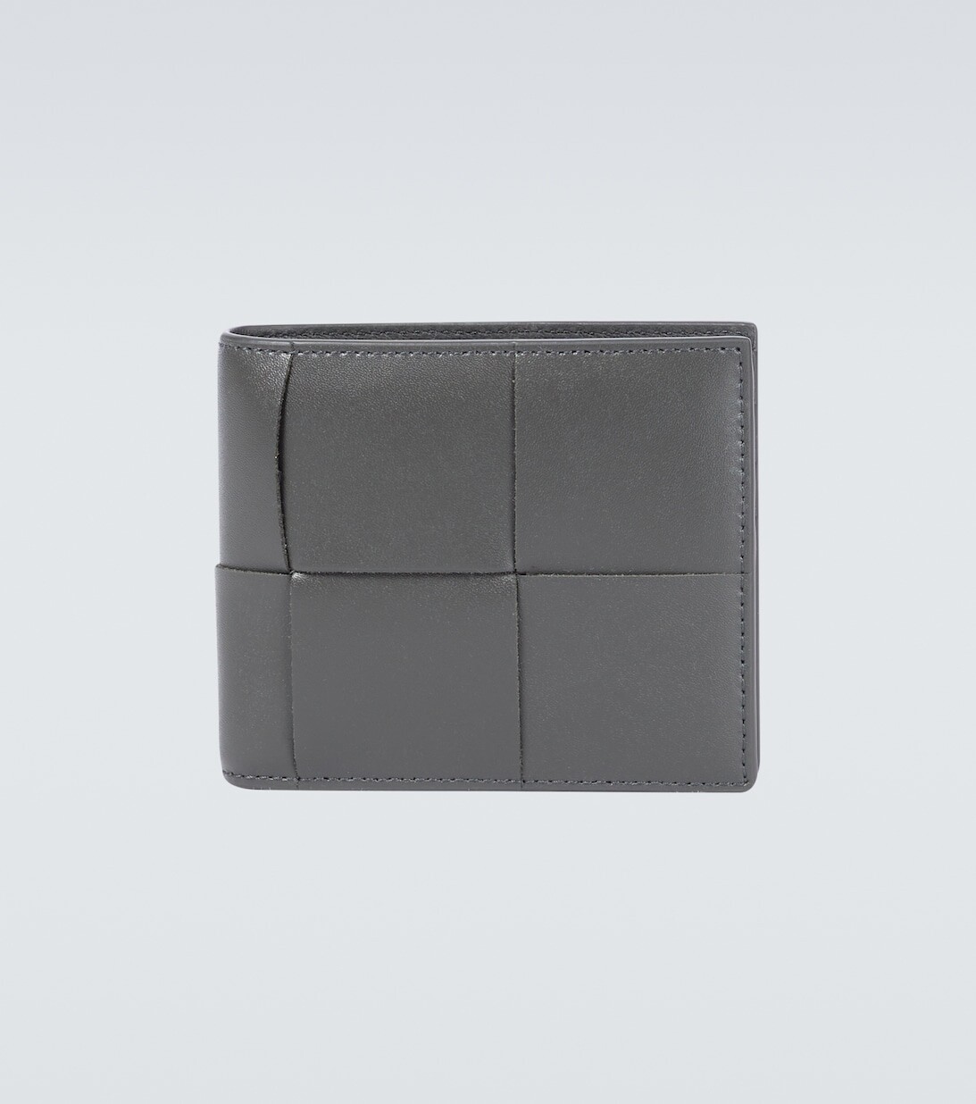 

Кошелек Intreccio Bi-Fold Bottega Veneta, серый