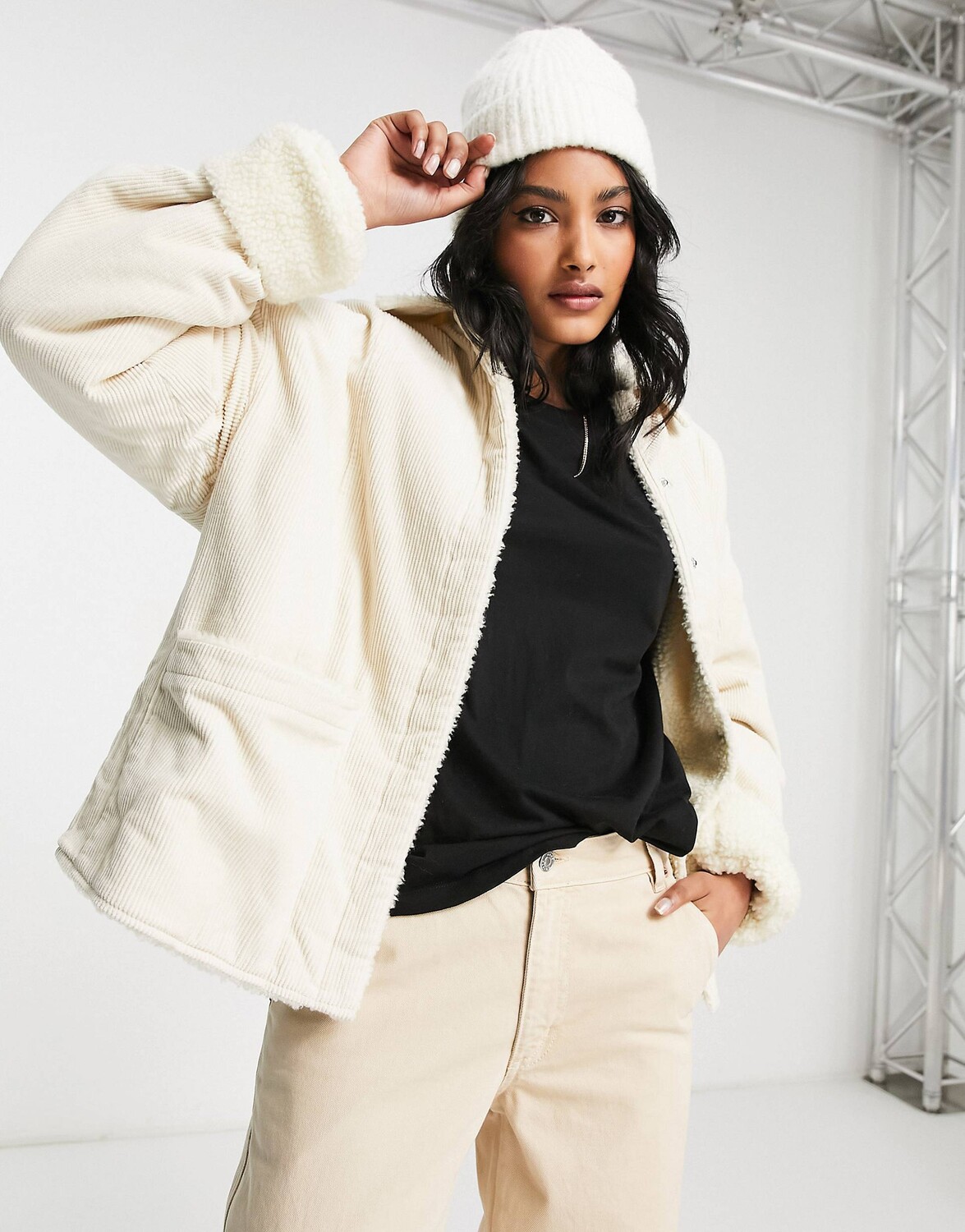 

Светло-коричневая куртка на вельветовой подкладке ASOS DESIGN ASOS DESIGN, Коричневый