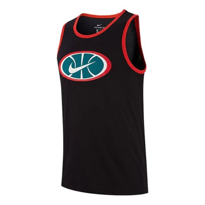 

Спортивная майка Nike Logo Printing Contrasting Colors Basketball, черный