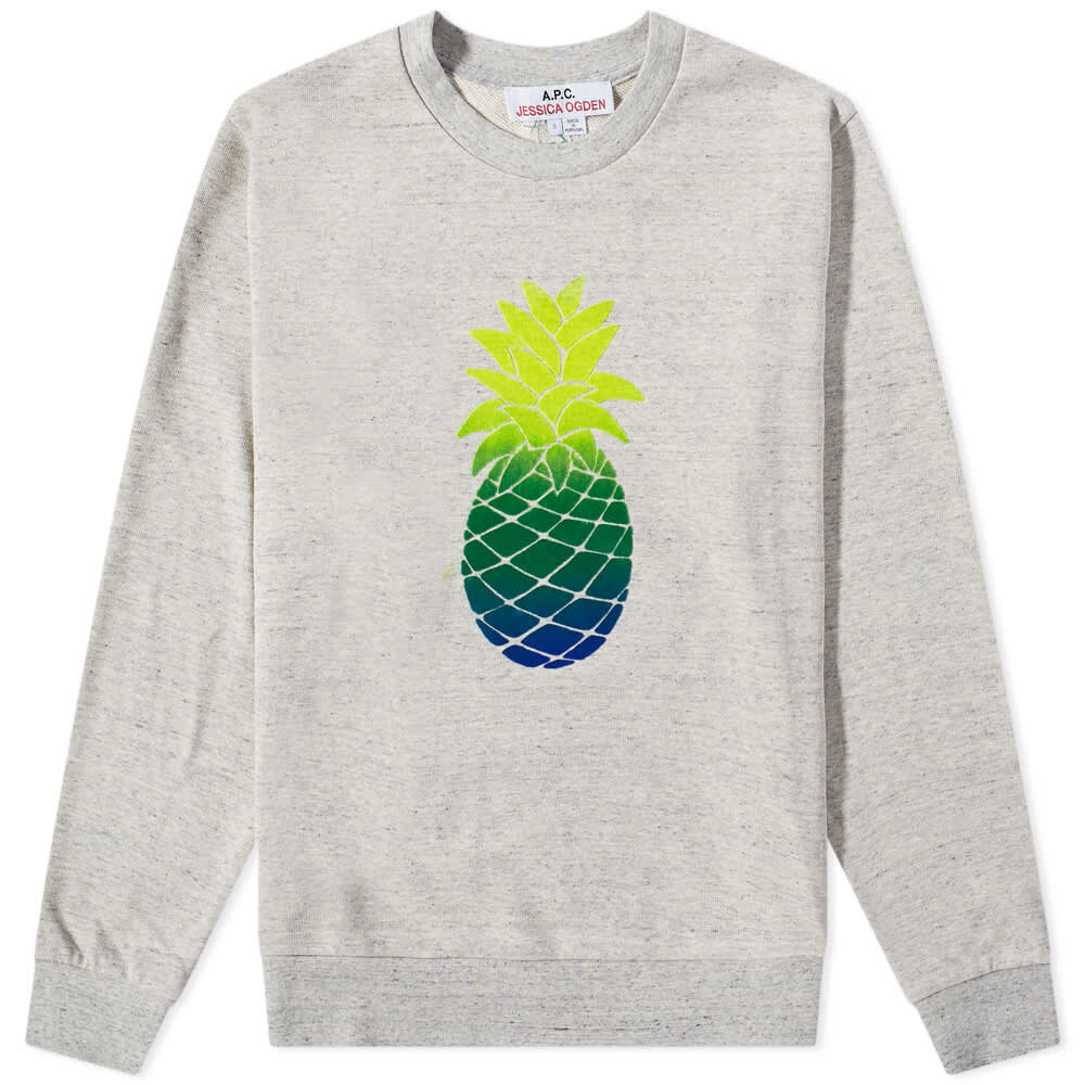 

Толстовка A.P.C X Jessica Odgen Tony Crew Sweat, Серый