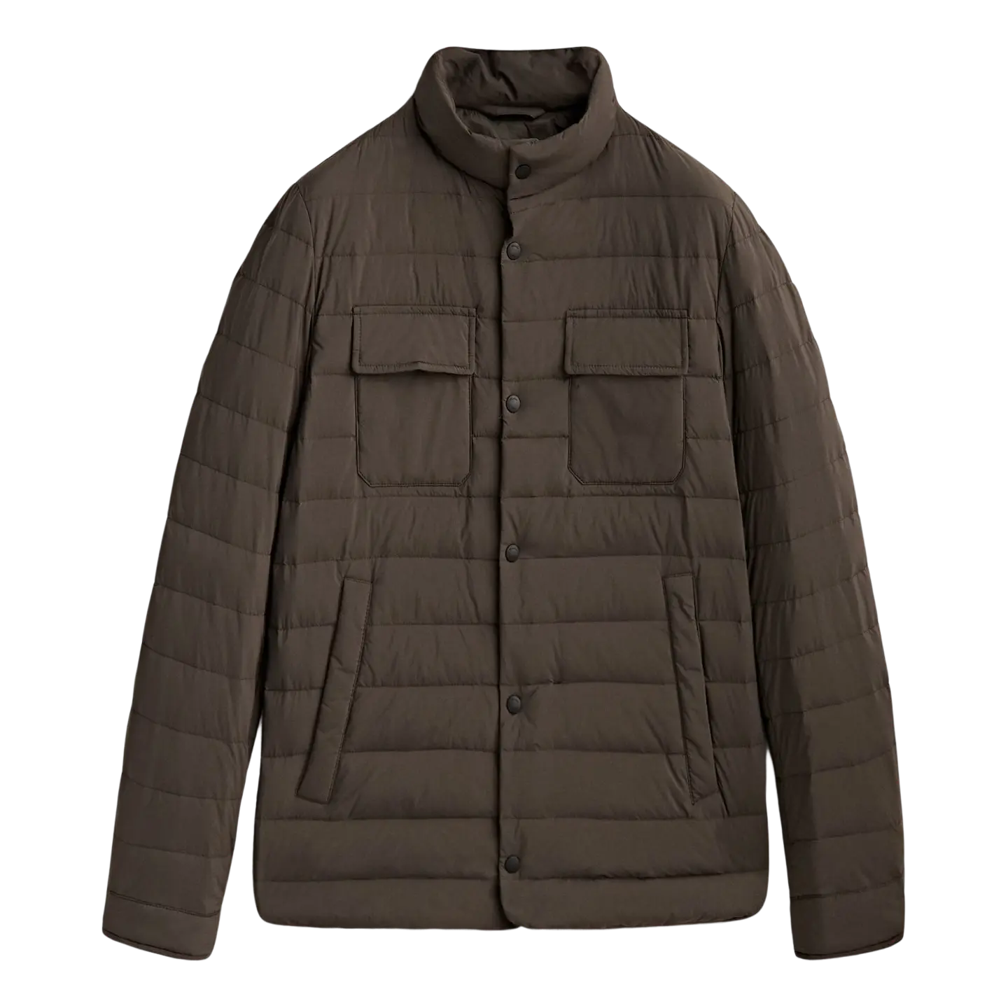 

Куртка Massimo Dutti Down and Feather Filling, коричневый