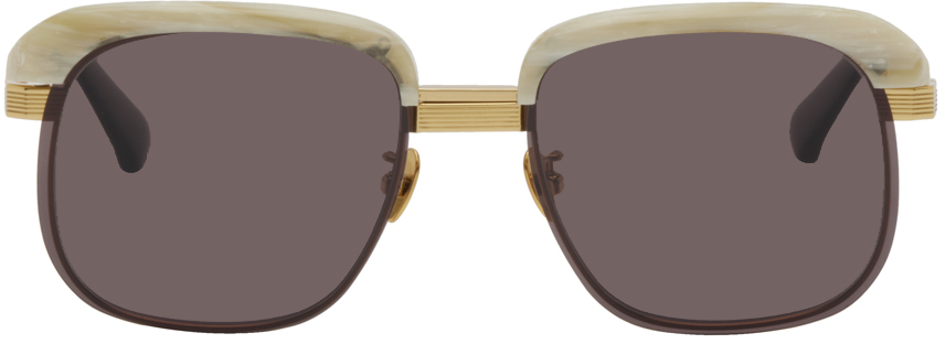 очки projekt produkt rscc3 c3pg one size черепаший розовое золото Золотые солнцезащитные очки RS1 PROJEKT PRODUKT