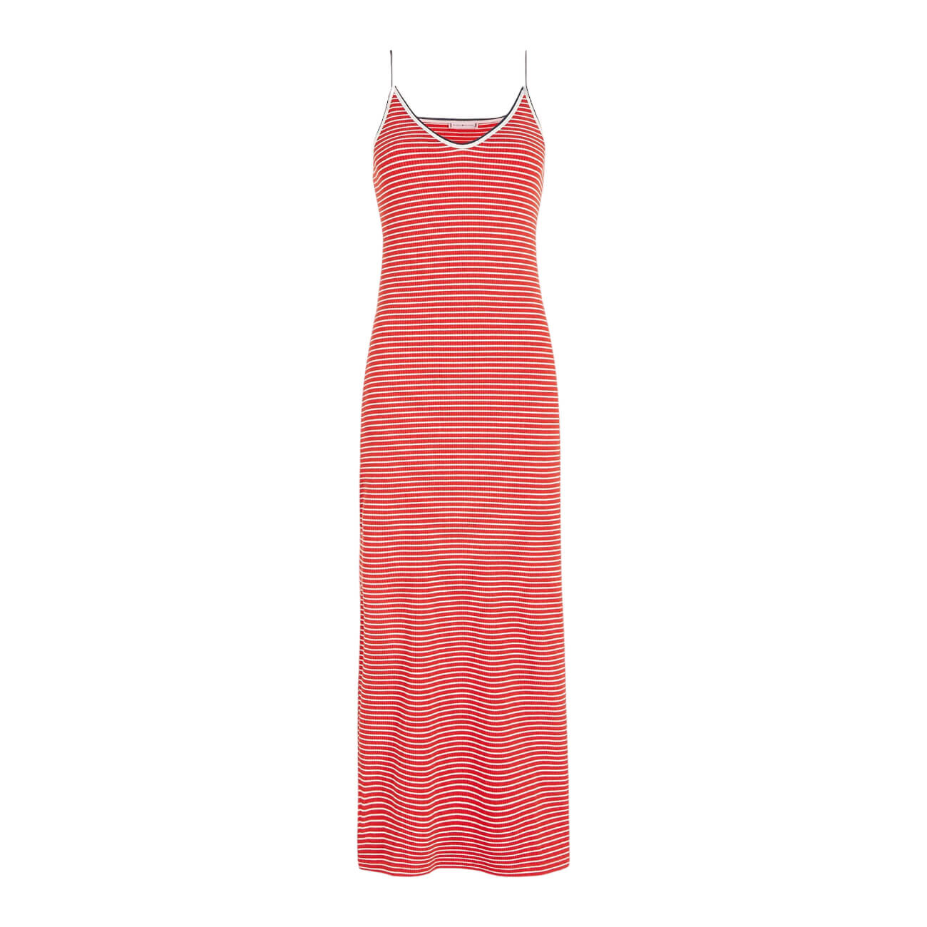 

Платье Tommy Hilfiger Slim Fit Ribbed Stripe, красный/экрю