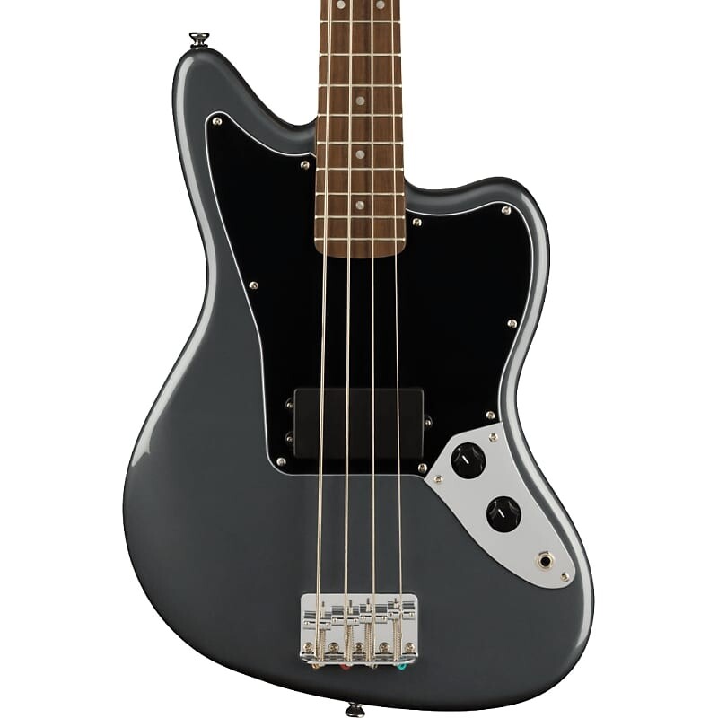 

Squier Affinity Series Jaguar Bass H Laurel Fingerboard Black Pickguard Charcoal Frost Metallic