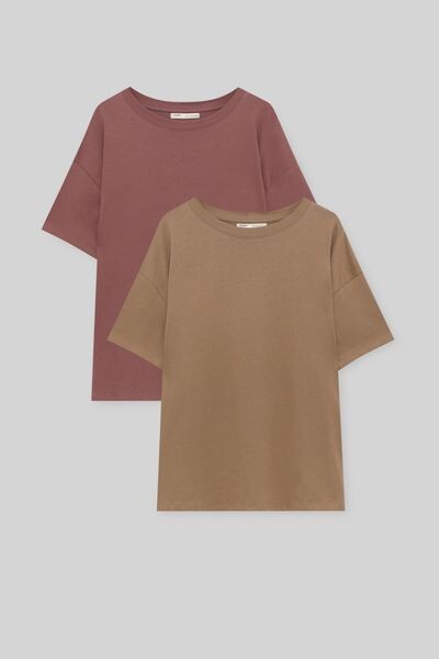 

Набор футболок оверсайз с коротким рукавом PULL&BEAR