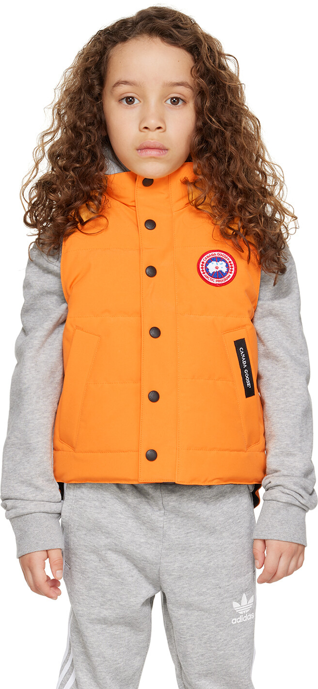 

Оранжевый пуховый жилет Vanier Kids Canada Goose Kids