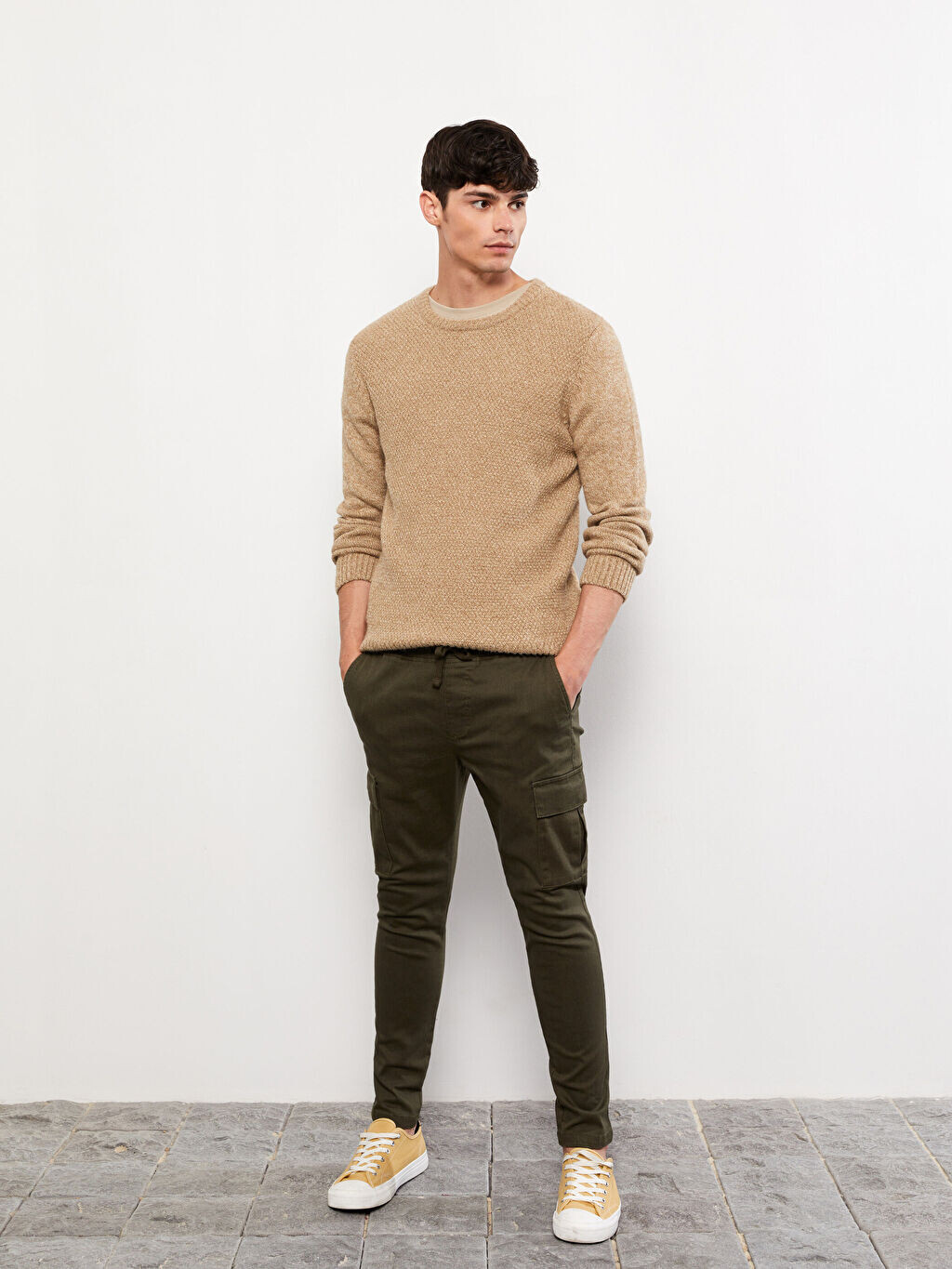 

Мужские брюки карго Slim Fit из габардина LCW Casual