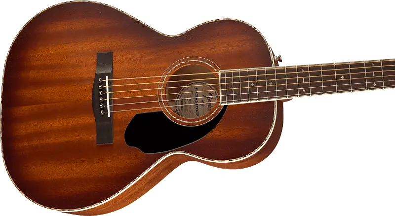 Накладка на гриф Fender PS-220E Parlor All Mahogany Ovangkol Aged Cognac Burst PS-220E Parlor All Mahogany Ovangkol Fingerboard Aged Cognac Burst электроакустическая гитара ovation main street balladeer 2771str mb mahogany satin burst