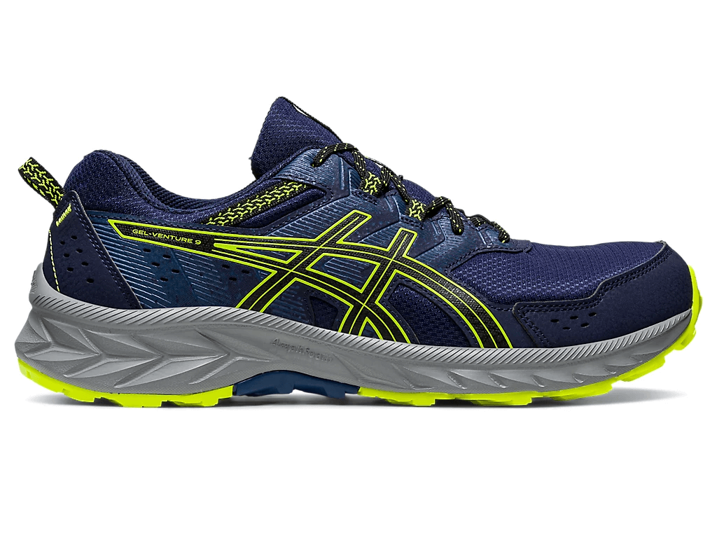 Кроссовки Asics GEL-VENTURE 9, темно-синий/желтый кроссовки asics gel venture 9 синий оранжевый