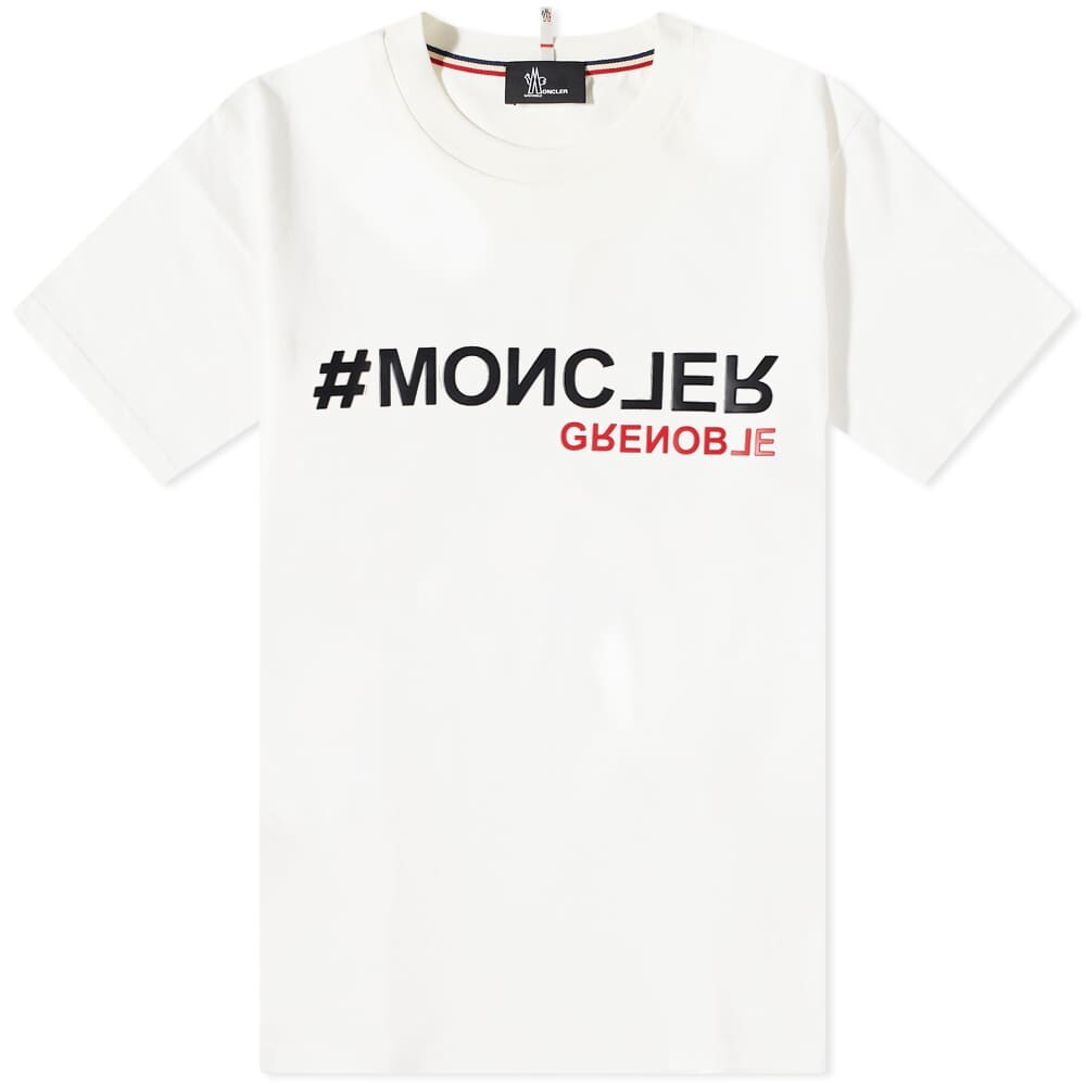 

Футболка Moncler Grenoble Hashtag Logo Tee, Белый