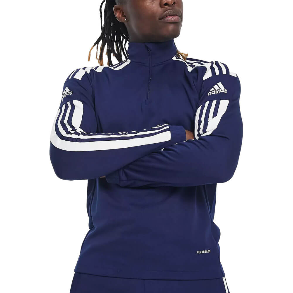 Спортивный джемпер Adidas Football Squadra 21 Half Zip, синий/белый