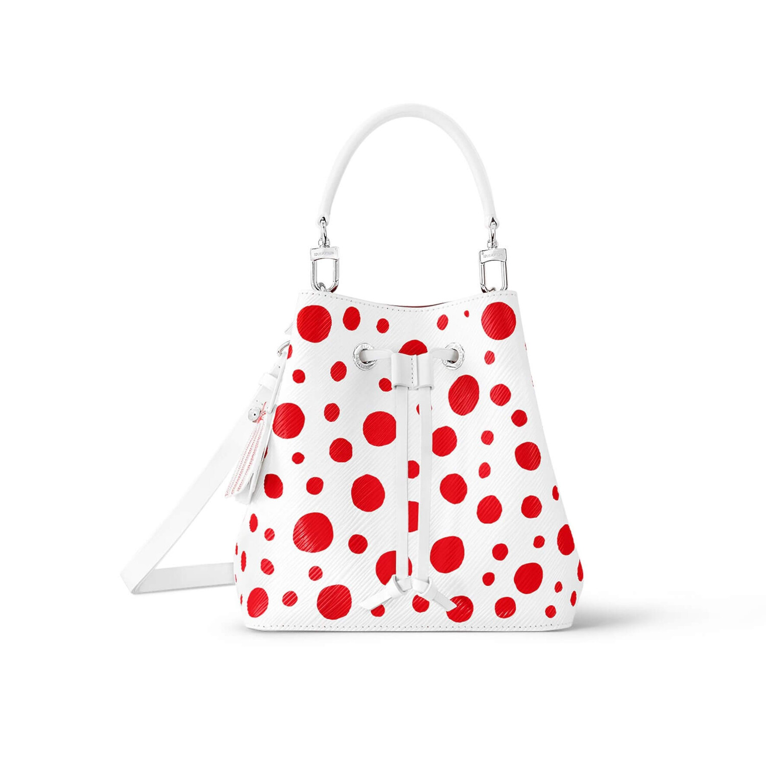 

Сумка Louis Vuitton x Yayoi Kusama Neonoe BB, белый/красный