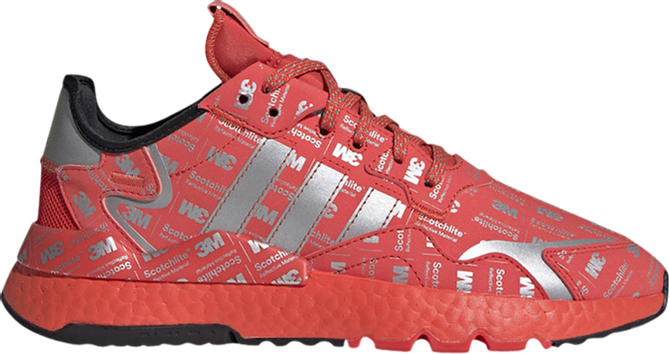 Кроссовки Adidas 3M x Nite Jogger '3M Logo Print - Hi Res Red', красный