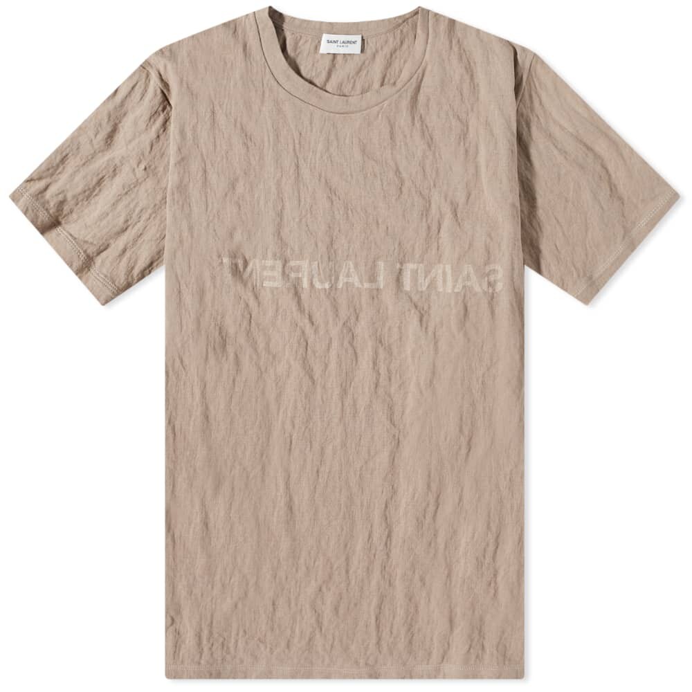 

Футболка с логотипом Reverse Saint Laurent