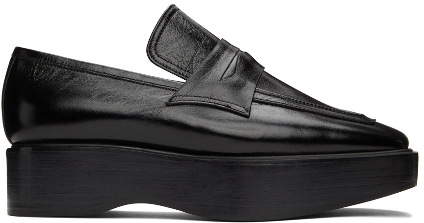 

SSENSE Эксклюзивные черные лоферы на платформе COMME SE-A