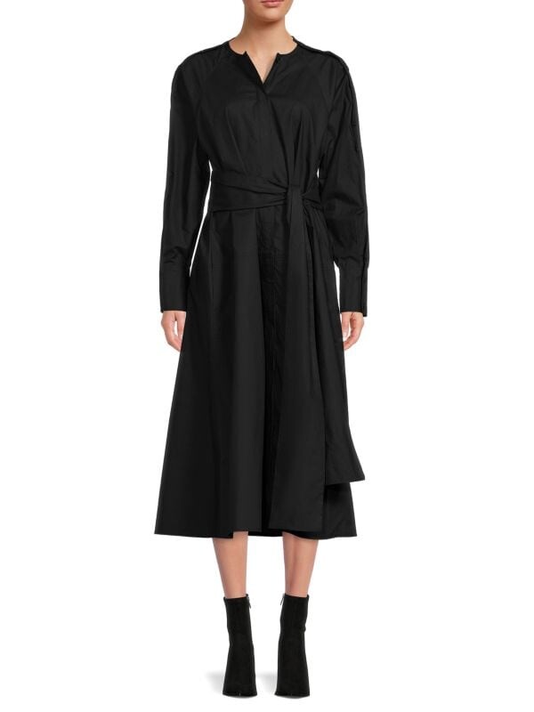 

Платье а-силуэта Proenza Schouler с завязками, черный