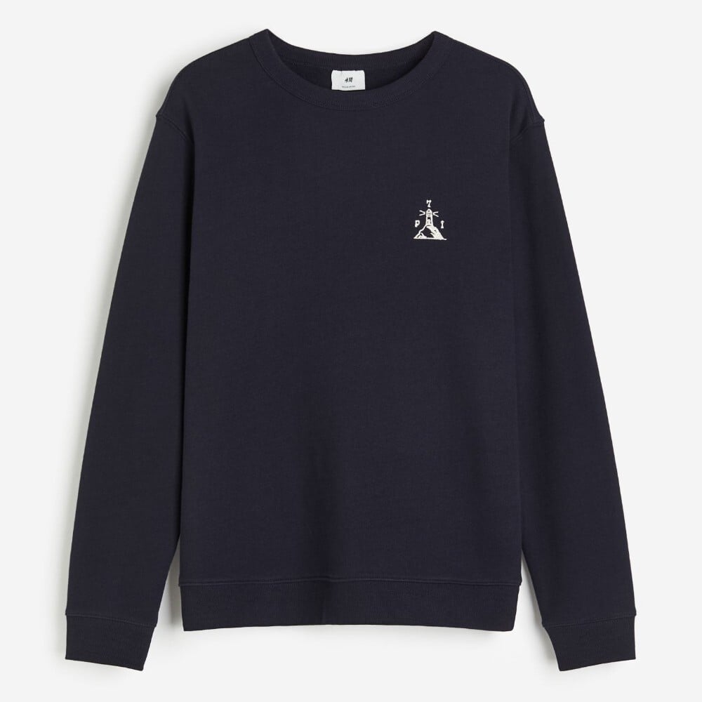 

Свитшот H&M Regular Fit, темно-синий