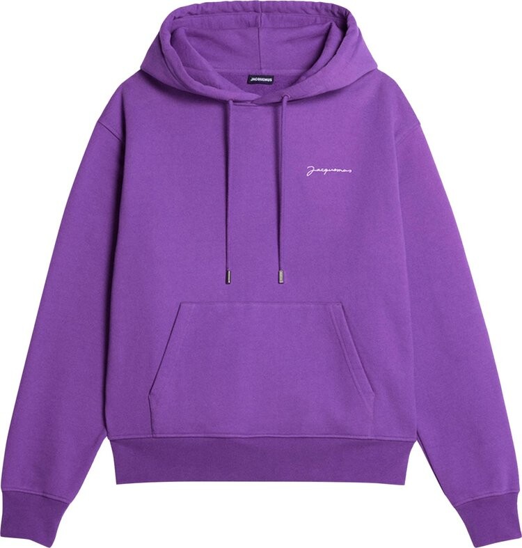 

Толстовка Jacquemus Le Sweatshirt Brodé 'Dark Purple', фиолетовый