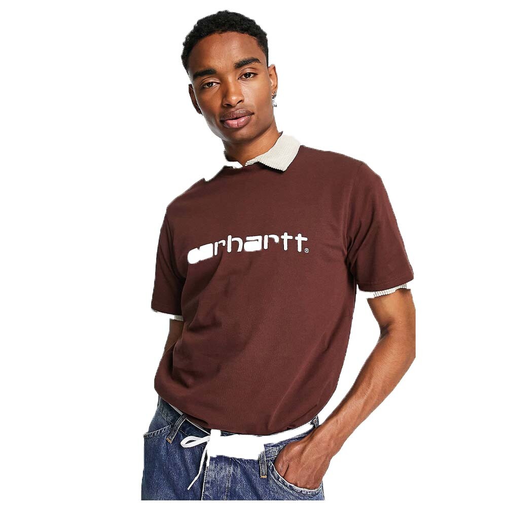 

Футболка Carhartt WIP script, коричневый