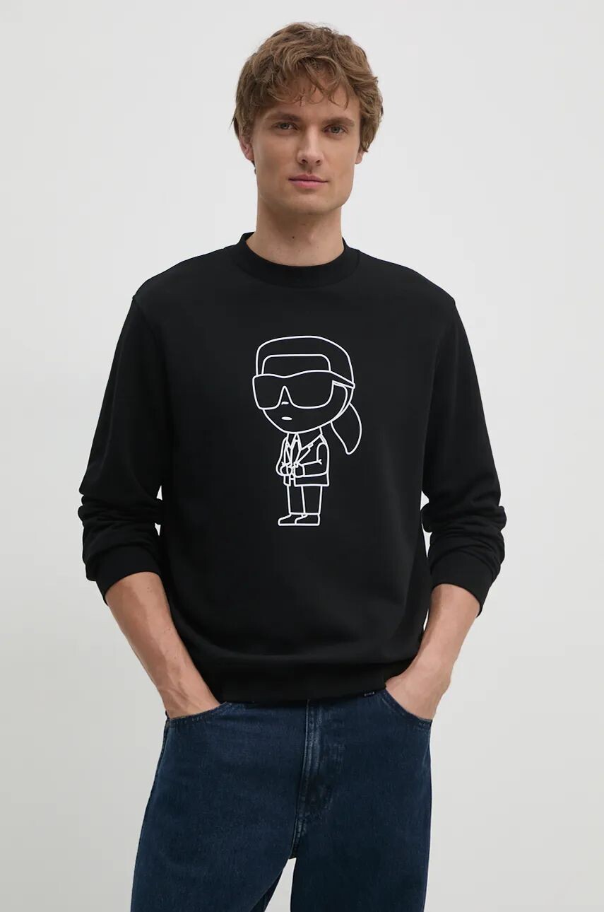 

Толстовка Карла Лагерфельда Karl Lagerfeld, черный