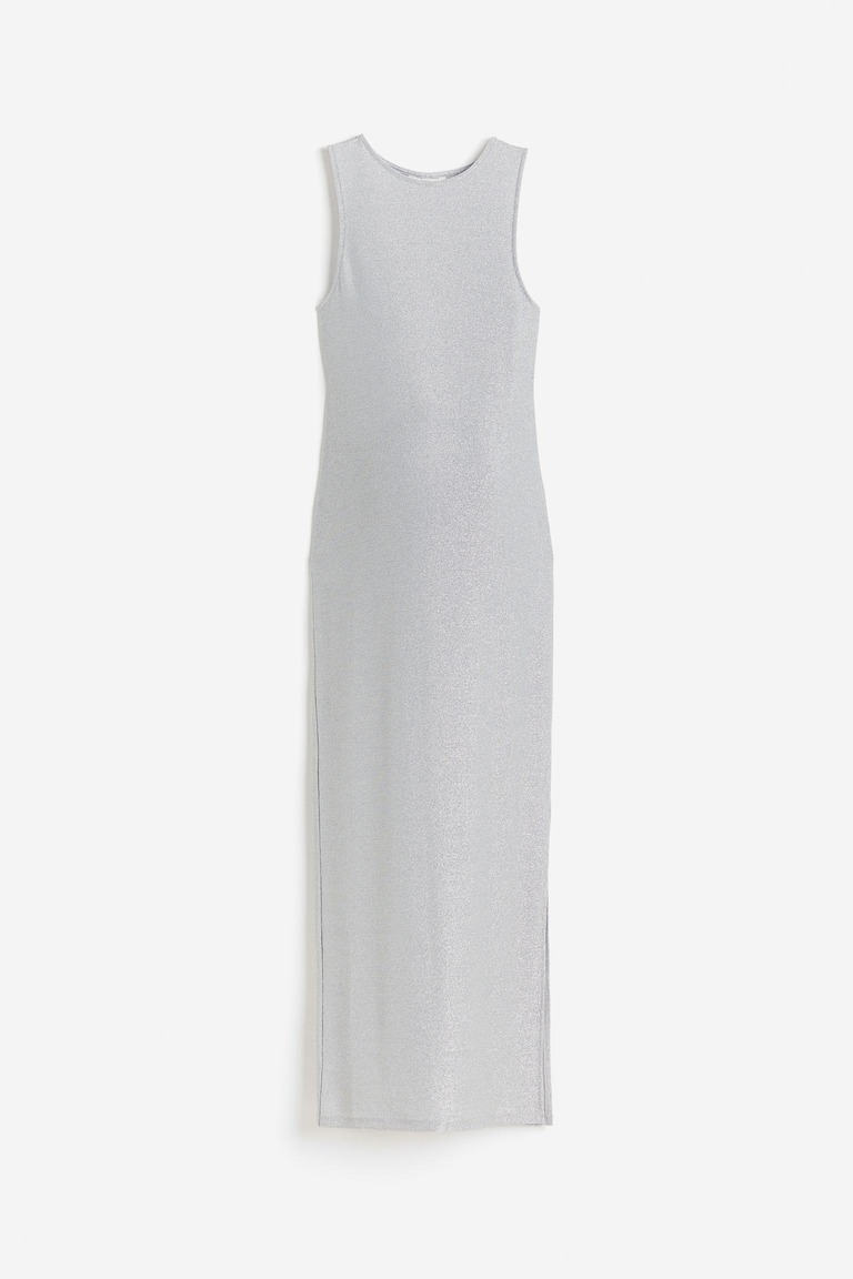 МАМА Платье для беременных в рубчик H&M, светло-серый