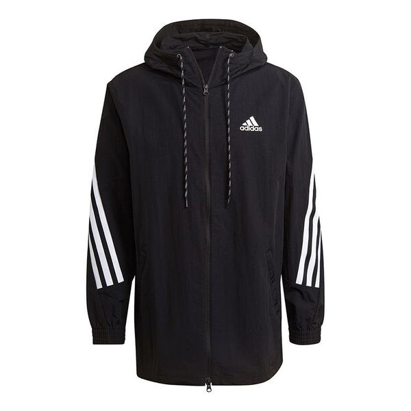 

Куртка Adidas M 3s Tape Jkt Stripe Sports Hooded Black, Черный