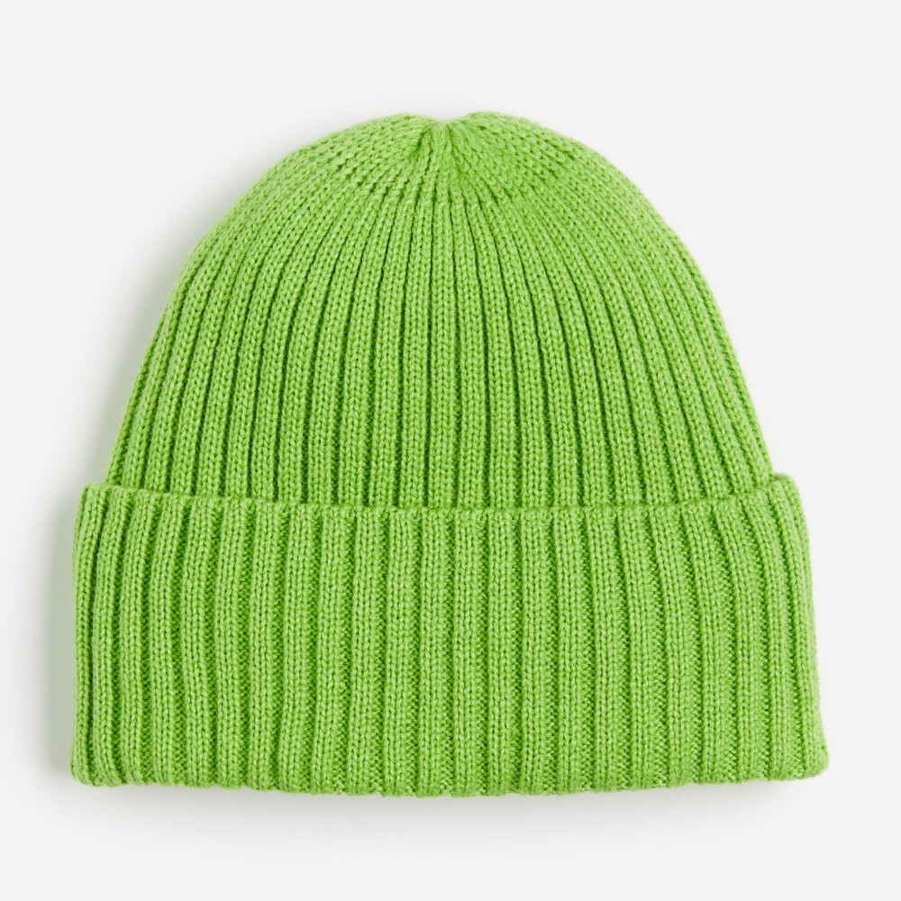 

Шапка H&M Rib-knit, зеленый
