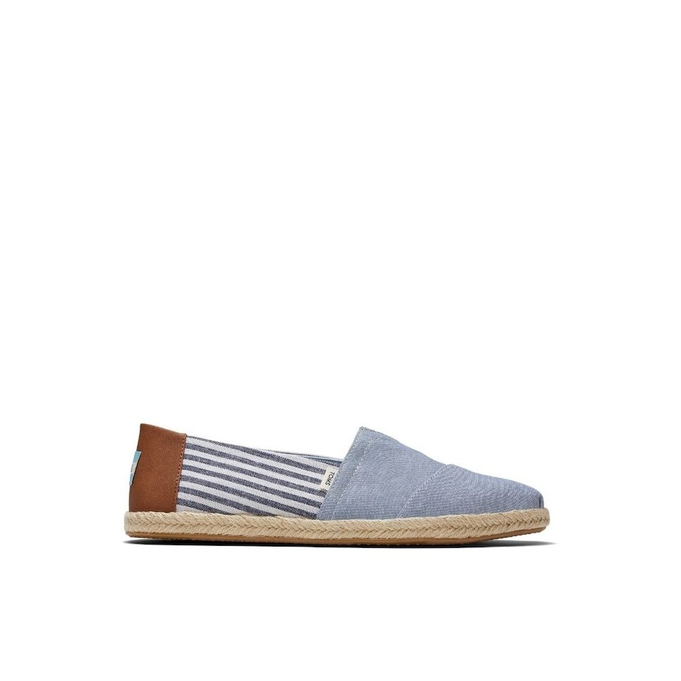 

Мужские эспадрильи из плотной ткани синего цвета Toms, синий