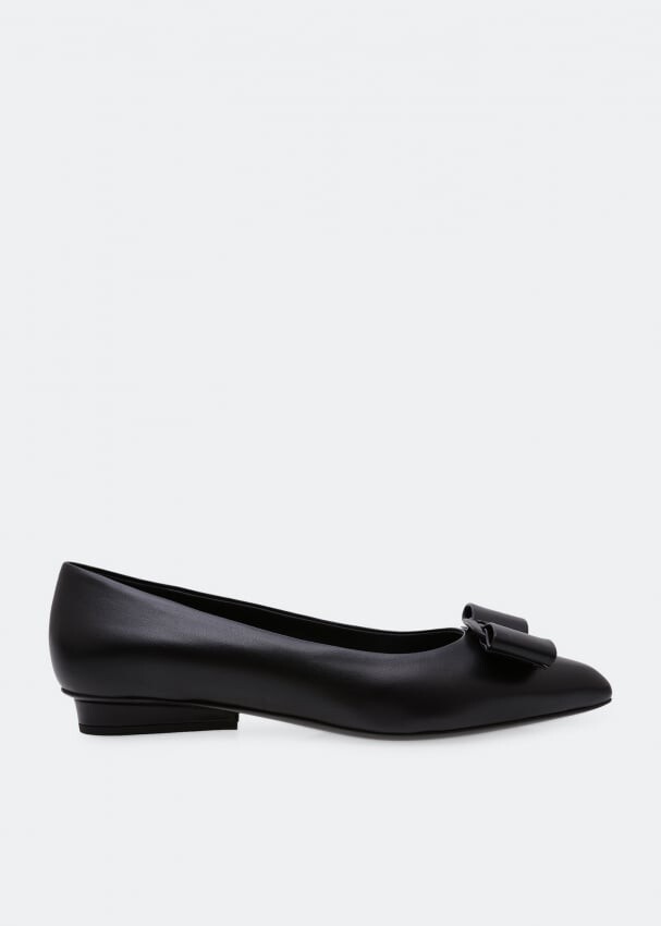 

Балетки FERRAGAMO Viva ballet flats, черный