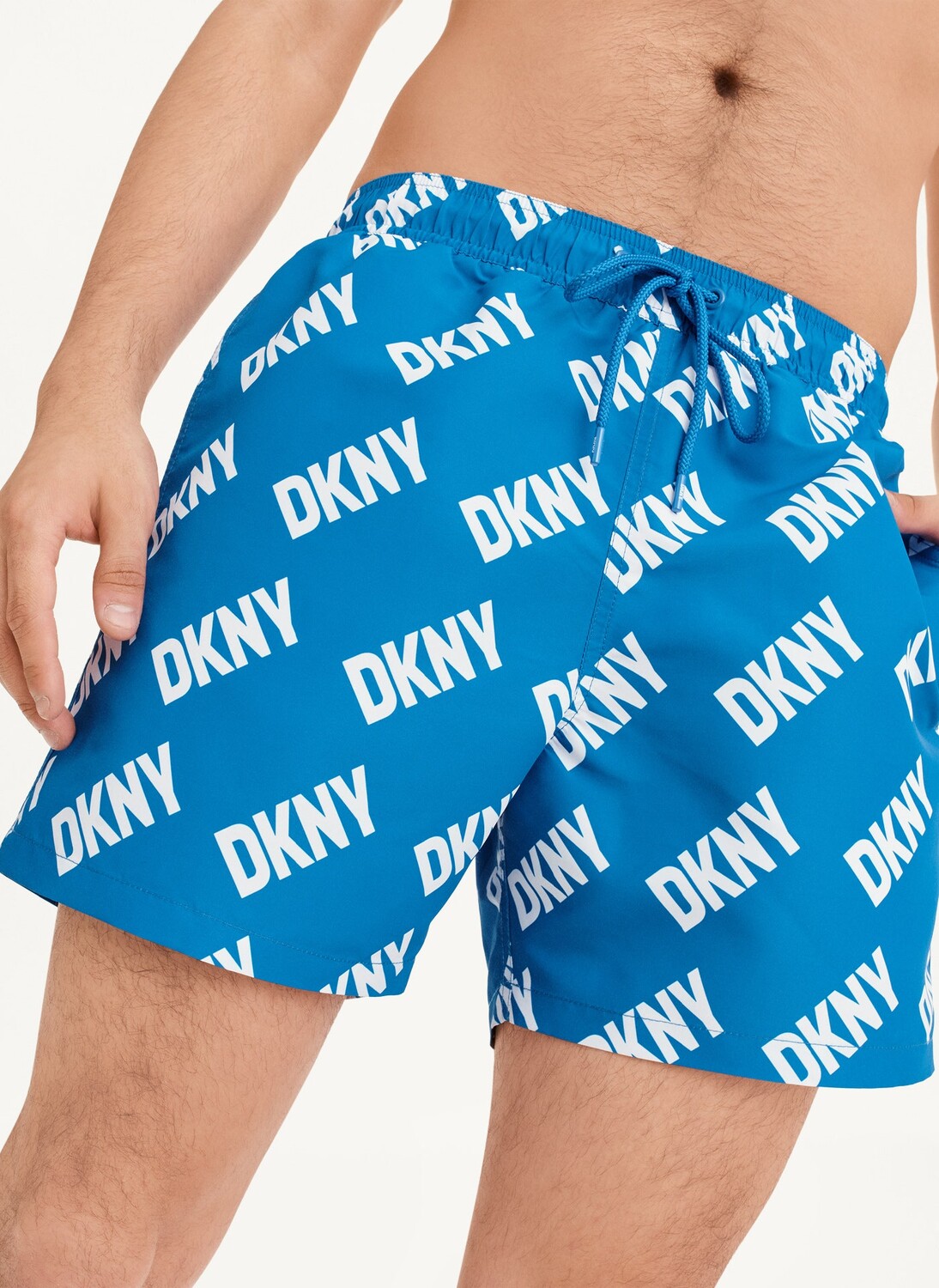 

Шорты для плавания с логотипом по всей поверхности DKNY